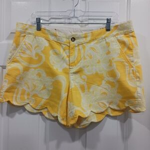 Lilly Pulitzer Dandelion Yellow Banana Daquiri Buttercup Shorts 12